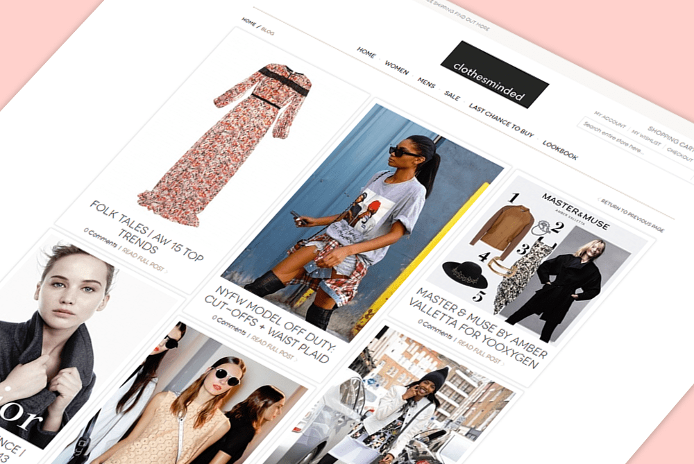 clothesminded homepage