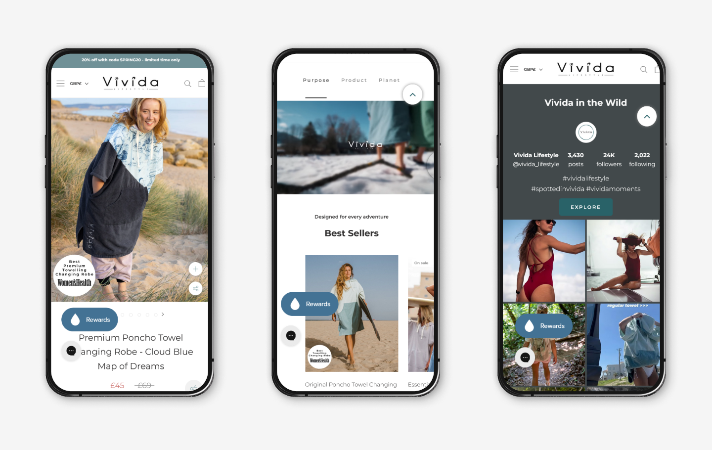 Vivida Lifestyle mobile view