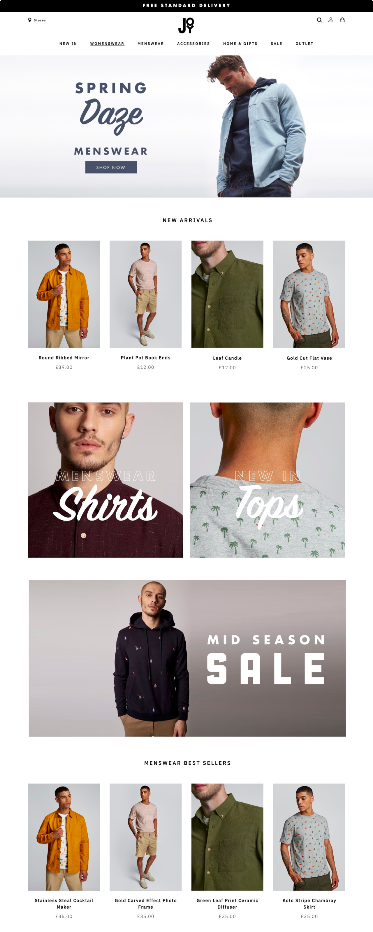 Joy website view 1