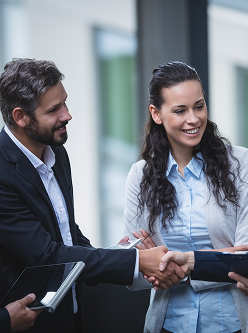 businesspeople having discussion office 1